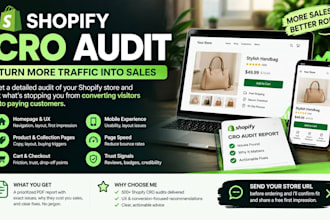 do a shopify cro audit to increase conversions and sales
