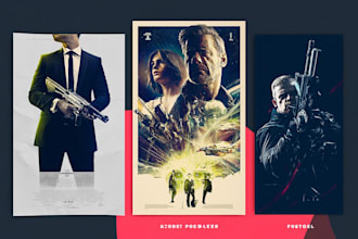 design a cinematic movie poster with professional editing