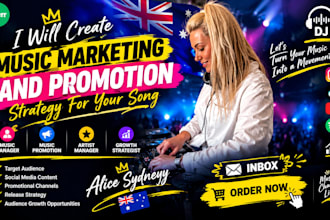 create music marketing and promotion strategy for your song