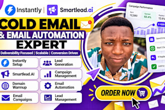 setup instantly ai smartlead ai gohighlevel cold email marketing email warmup