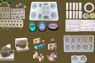 design custom resin ceramic slip casting and craft molds cad jewelry mold stl