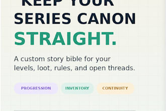 build a continuity bible for your litrpg or fantasy series