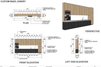 do furniture drawings, millwork drawing, shop drawings with diy woodworking plan
