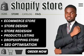 do shopify website design, create shopify store