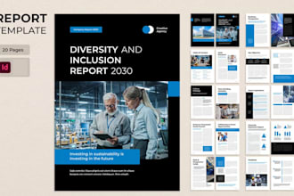 design annual report closing pages for financial and corporate reports