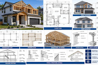 create residential structural drawings, framing plans and foundation plans
