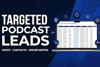 build a targeted podcast lead generation list for your outreach