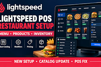 setup and configure lightspeed pos restaurant menu product catalog and inventory
