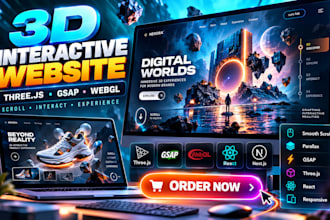 create 3d interactive website threejs gsap webgl scroll animation react