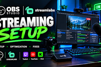 setup obs studio, streamlabs, vmix, streamyard for live streaming and recording