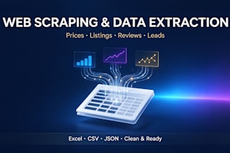 scrape data from any website into excel csv or google sheets