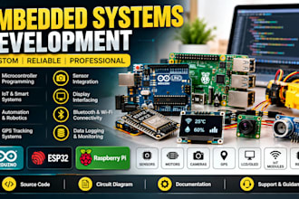 build embedded systems using arduino, esp32, stm32 and fpga