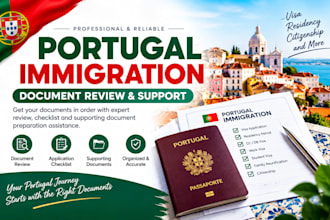 review portugal immigration document, application checklist and support document