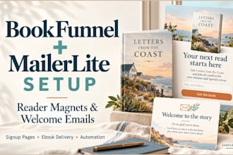 set up bookfunnel and mailerlite for your author email funnel
