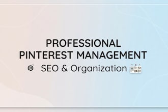 be your professional pinterest manager and virtual assistant