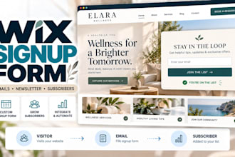 create wix signup form, newsletter form, email opt in and wix subscription form