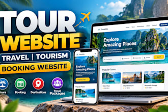 design tour website tourism website travel website with booking website