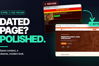 polish your landing page HTML CSS for a cleaner look