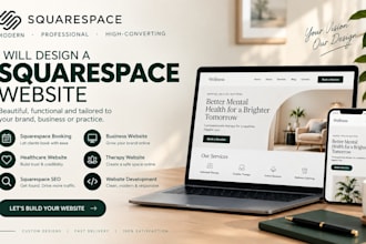 build squarespace service websites or redesign squarespace