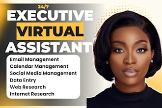 be your dedicated executive virtual assistant for business, admin support, VA