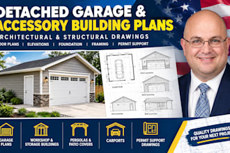 create detached garage and accessory building plans