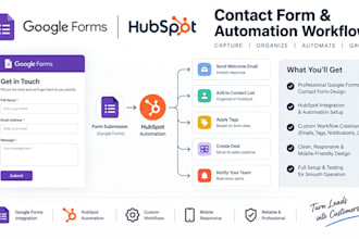 create google forms contact form hubspot automation workflow automation