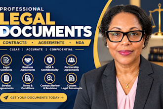 draft legal contracts, agreements, nda and legal documents