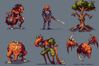 pixel art sprite sheet pixel art character 2d animation game art pixel animation