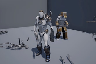 develop unreal engine 5 game with multiplayer, advanced ai and blueprints
