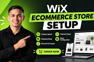 build wix ecommerce store product upload shipping discount coupon payment setup