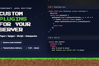 create a custom minecraft plugin, skript or datapack