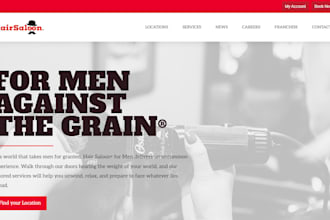 design salon booking website, barbershop spa website with acuity scheduling CRM