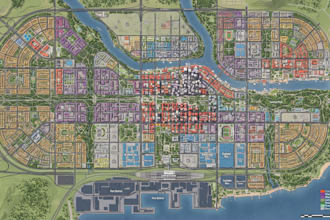 design city planning, zoning, land use and urban development maps