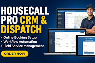 setup housecallpro crm field service dispatch online booking workflow automation