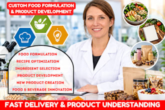 do custom food formulation, recipe development and product development