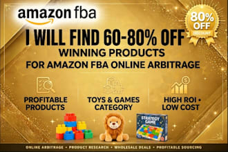 find winning toys products for amazon fba online arbitrage