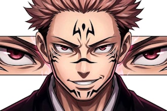 draw custom anime character illustration oc fan art and manga art