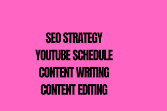 create content schedule for you