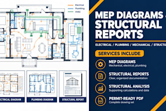 do mep diagram, structural report, and structural analysis