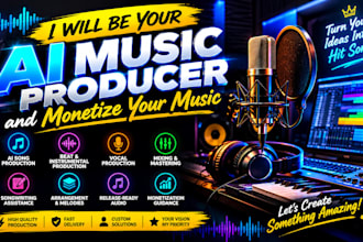 be your ai music producer and monetize your music