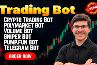 build ai openclaw, polymarket bot, kalshi bot, crypto trading bot or volume bot