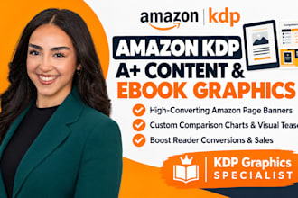 design amazon kdp a plus content and ebook sales graphics