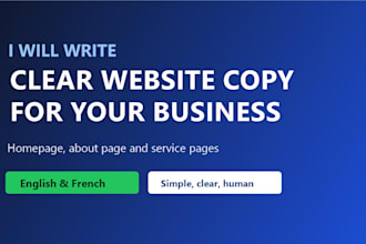 write clear website copy for your business