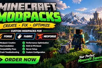 create, fix and optimize custom minecraft modpacks for forge fabric and neoforge