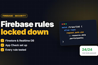 audit and fix your firebase firestore security rules