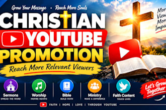promote christian youtube videos, sermons and ministry content