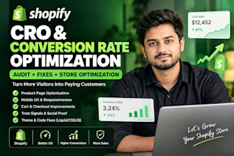 do shopify cro, conversion rate optimization and store optimization
