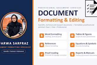 professionally format your research document