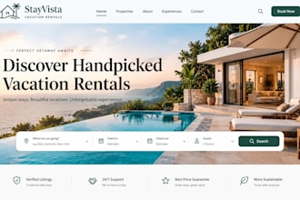 create an airbnb vacation rental booking website