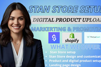 setup stan store, stan store markerting, stan store setup, stan store design
